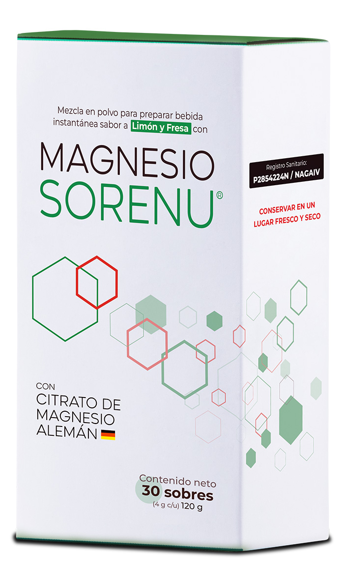 Caja de 30 sobres de Citrato de Magnesio SORENU
